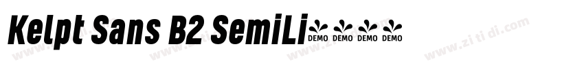 Kelpt Sans B2 SemiLi字体转换